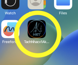 Cài đặt thành công web app tách nhạc v1 AkiVN ra màn hình chính cho iPhone / iPad