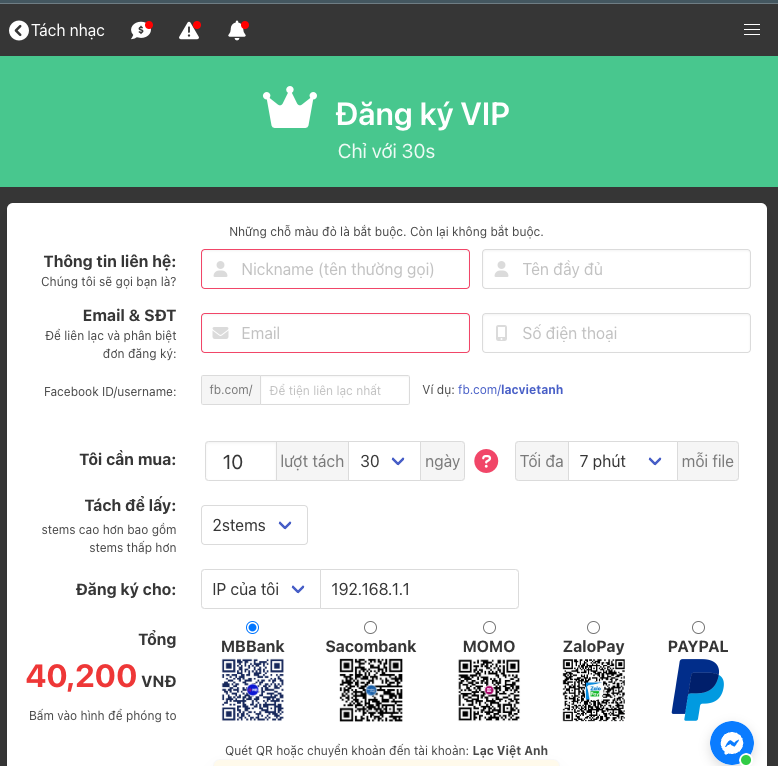 ﾄ斉ハg Kﾃｽ Vip Tach Nhac Akinet